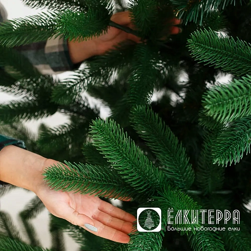 Европейская искусственная интерьерная елка Премиум, высота 3 м, цвет Зеленый